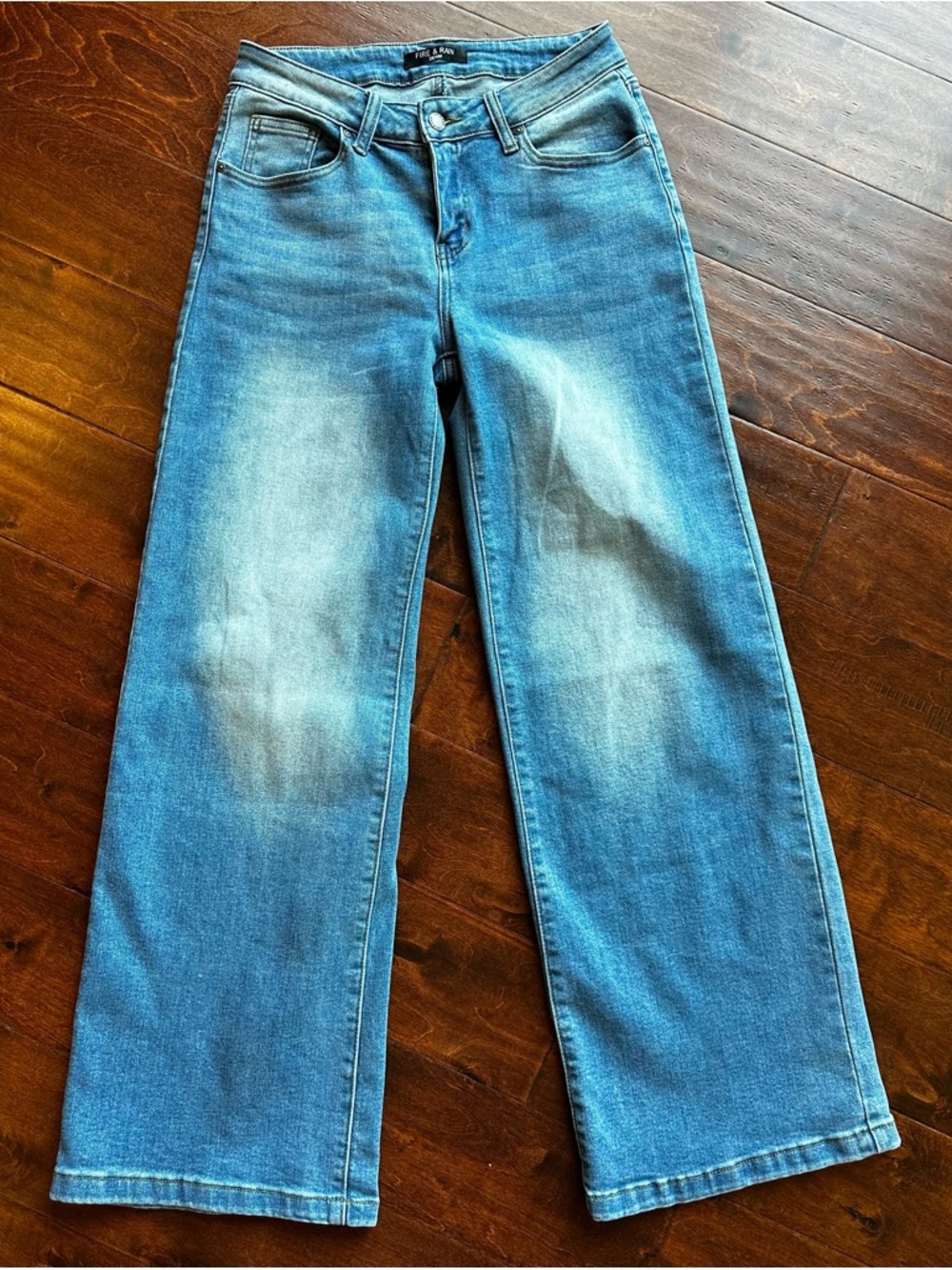 Fire & Rain Denim Women’s Straight Leg Jeans - Light Blue stretch